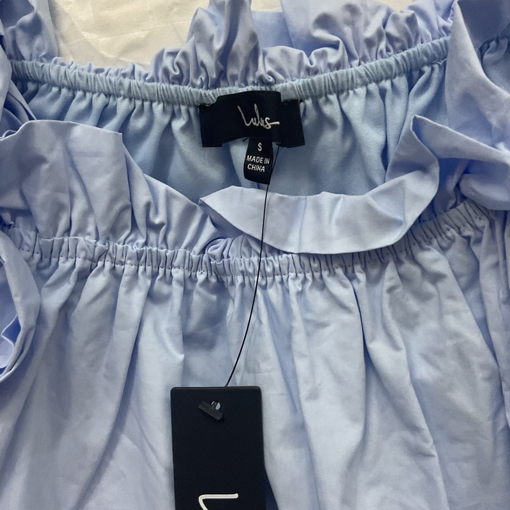 Lulu's Light Blue Sleeveless Blouse - Picture 2 of 6